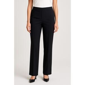 Talbots Petites Black Dress Pants Size 8P Lined, Classic Fit, Career Work Slacks